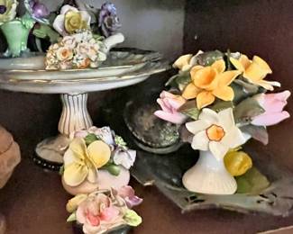 Assortment of Porcelain Floral Bouquets