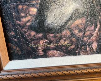 Framed & Numbered Lithograph on Canvas "The Colors of Autumn" by Collin Bogle