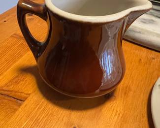 Hall Brown Stoneware Creamer