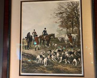 Framed & Matted Print "Presenting The Brush" by Heywood Hardy