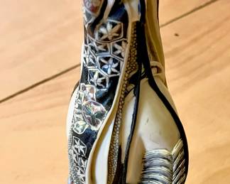 Japanese Okinomo Resin Figurine on Horse