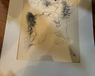 1895 Original Etching "Ombre de mon Amour" by Marcel Vertes