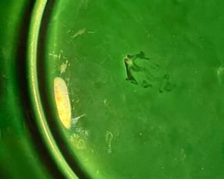 Majolica Greenware Cabbage Plate