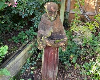 St. Francis Bird Feeder Garden Statue