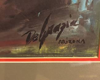 1983 Framed & Matted Print "Patience" by Ted DeGrazia 