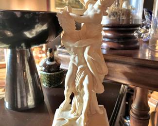 A. Santini Resin Sculpture of Greek God & Goddess - Made in Italy