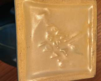 Roseville Pottery Vases with Freesia Design 
