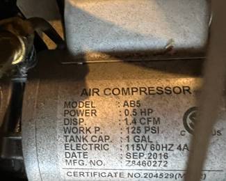 Rolair AB5 Air Buddy Compressor