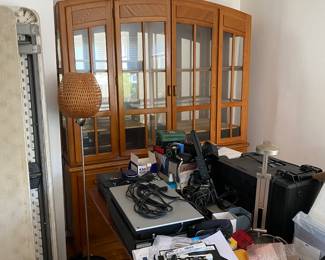 Oak china cabinet