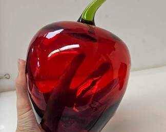 HUGE Blown GLass Apple