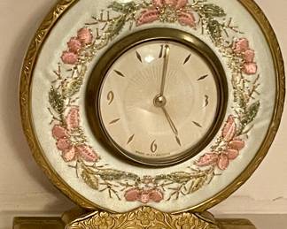 ANTIQUE TAPESTRY MANTLE GLOCK (MADE IN GREAT BRITAIN)