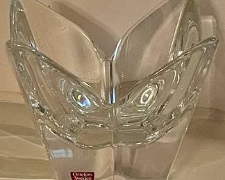 CRYSTAL VASE by ORREFORS SWEDEN