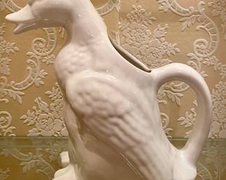 VINTAGE DUCK WATER PITCHER