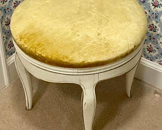 VINTAGE FRENCH PROVENCAL VANITY STOOL