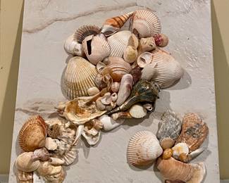 HANDCRAFTED BEACH ART ON LARGE FLOOR TILE