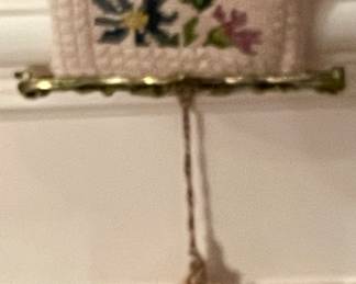 VINTAGE TAPESTRY BELL PULL