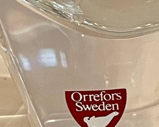 CRYSTAL VASE by ORREFORS SWEDEN
