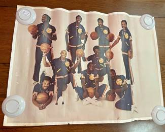 VINTAGE 1975 HARLEM GLOBETROTTERS POSTER