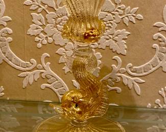 GOLDEN FISH CANDLESTICK