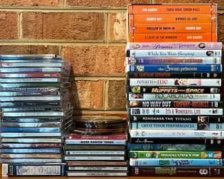 CD's, BOOKS ON TAPE, DVD's