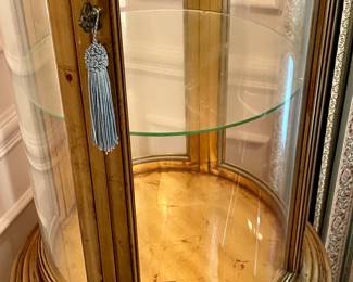 WEIMAN FURNITURE COMPANY - CIRCULAR TOWER CURIO CABINET VITRINE