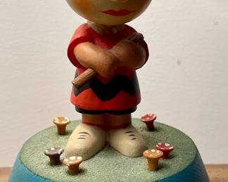VINTAGE ANRI PEANUTS/CHARLIE BROWN MUSIC BOX