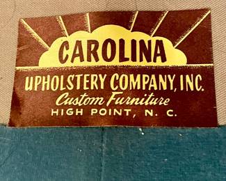 ANTIQUE SOFA by CAROLINA UPHOLSTERY COMPANY