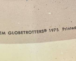 VINTAGE 1975 HARLEM GLOBETROTTERS POSTER