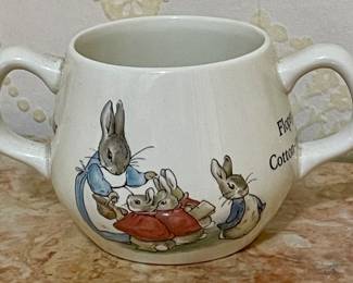VINTAGE WEDGWOOD BEATRIX POTTER / PETER RABBIT - 2-HANDLE CUP/MUG