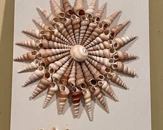 HANDCRAFTED BEACH ART ON LARGE FLOOR TILE