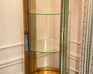 WEIMAN FURNITURE COMPANY - CIRCULAR TOWER CURIO CABINET VITRINE