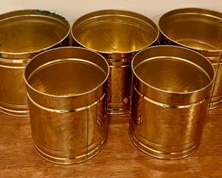 BRASS PLANTER CANS