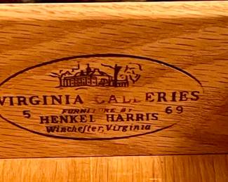 VINTAGE HENKEL HARRIS SOLID WILD BLACK CHERRY LOW BOY