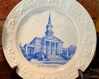 VINTAGE FIRST UNITED METHODIST CHURCH, HIGH POINT, NC COMMEMORATIVE PLATE
