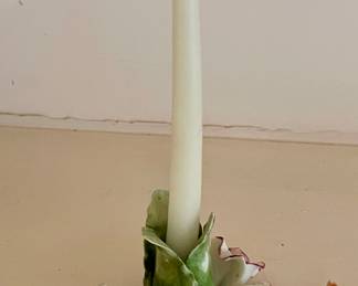 ANTIQUE CAPODIMONTE CANDLESTICK