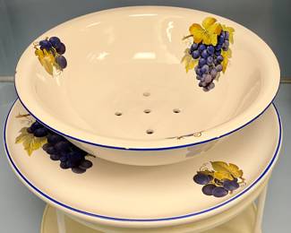 BERRY BOWL W/PLATE