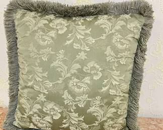 FRINGE SATIN PILLOW