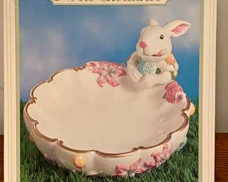CERAMIC BUNNY CANDY BOWL