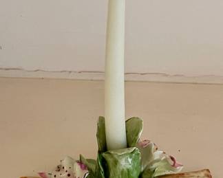 ANTIQUE CAPODIMONTE CANDLESTICK