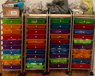 10-DRAWER STORAGE UNITS of SEASHELLS FOR CRAFTING AND DECOR