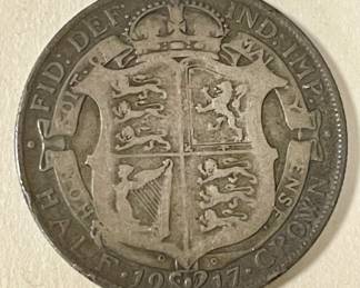 1920 GREAT BRITAIN 1/2 CROWN