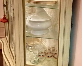 VINTAGE FRENCH PROVENCAL CHINA CABINET by WHITE FURNITURE CO.