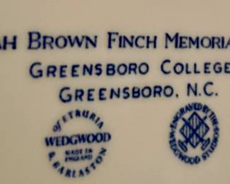 GREENSBORO COLLEGE COMMEMORATIVE PLATE by WEDGWOOD
