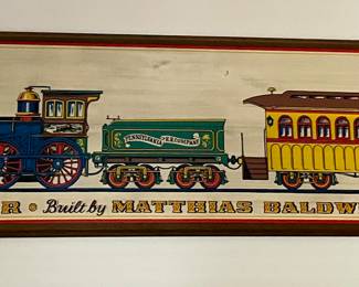 VINTAGE " THE TIGER" "MATTHIAS BALDWIN, JEWELER" SIGN