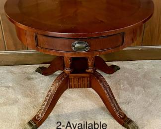 ANTIQUE DRUM TABLES