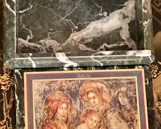 VINTAGE/ANTIQUE SOAPSTONE TRINKET BOX