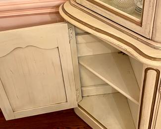 VINTAGE FRENCH PROVENCAL CHINA CABINET by WHITE FURNITURE CO.