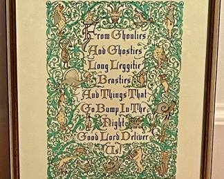 VINTAGE PRAYER WALL ART