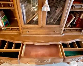 VINTAGE CHINA CABINET by WHITE FURNITURE CO.