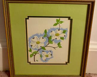 VINTAGE ORIGINAL WALL ART by B. MILLER